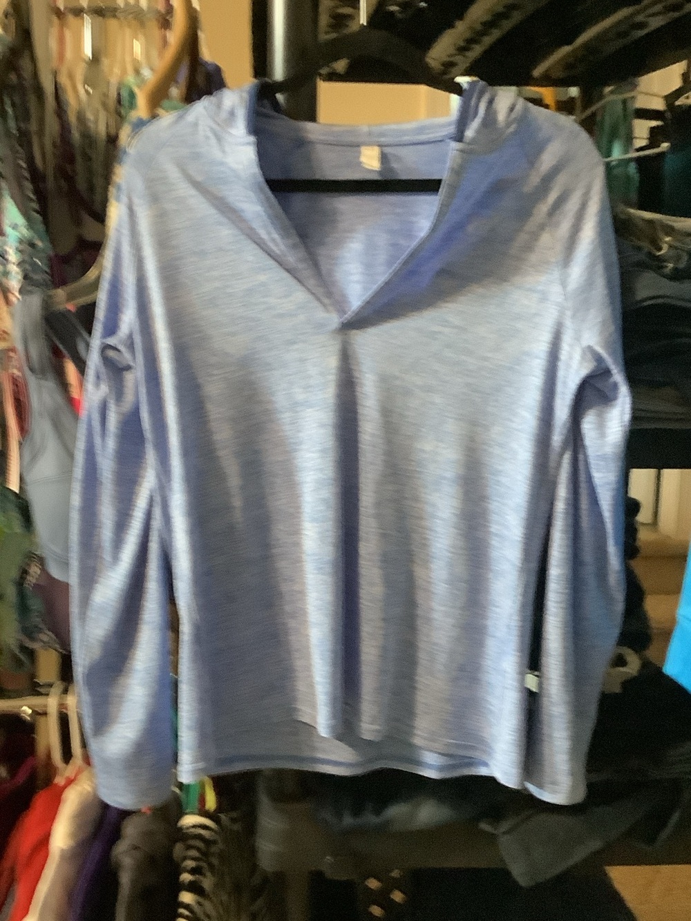 Under Armour Light Blue Long Sleeve‎ V-Neck Hoodie